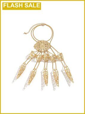 Ancient Queen Bracelet with Finger Claw Tips Belly Dance Hand Chain